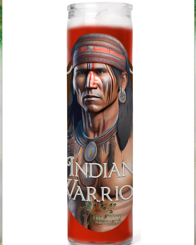 Indian Warrior Candle