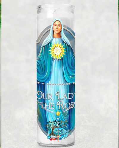 Our Lady of the Rosary Candle / Vela de La Virgen del Rosario