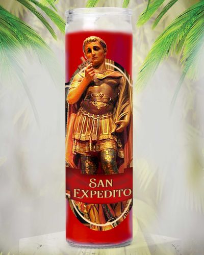 Saint Expedite Candle